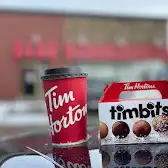Tim Hortons storefront and interior at 133 St Andrews St E, Fergus, ON