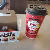 Tim Hortons storefront and interior at 1185 Division St, Kingston, ON