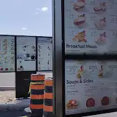 Tim Hortons storefront and interior at 123 Pioneer Rd, Kitchener, ON