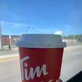 Tim Hortons storefront and interior at 299 Doon Valley Dr, Kitchener, ON