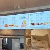 Tim Hortons storefront and interior at 851 Fischer Hallman Rd, Kitchener, ON