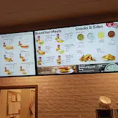 Tim Hortons storefront and interior at 4396 King St E, Kitchener, ON