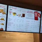 Tim Hortons storefront and interior at 2801 Elgin Mills Rd East, Markham, ON