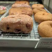Tim Hortons storefront and interior at 4467 Major Mackenzie Drive E., Markham, ON