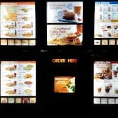 Tim Hortons storefront and interior at 7828 Kennedy Rd, Markham, ON
