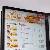 Tim Hortons storefront and interior at 6941 Derry Rd, Milton, ON