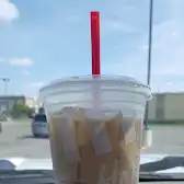 Tim Hortons storefront and interior at 6941 Derry Rd, Milton, ON