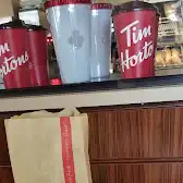 Tim Hortons storefront and interior at 3476 Glen Erin Drive, Mississauga, ON