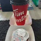 Tim Hortons storefront and interior at 265 Atherly Rd, Orillia, ON