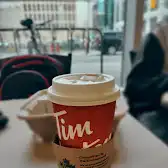 Tim Hortons storefront and interior at 100 Metcalfe St, Ottawa, ON