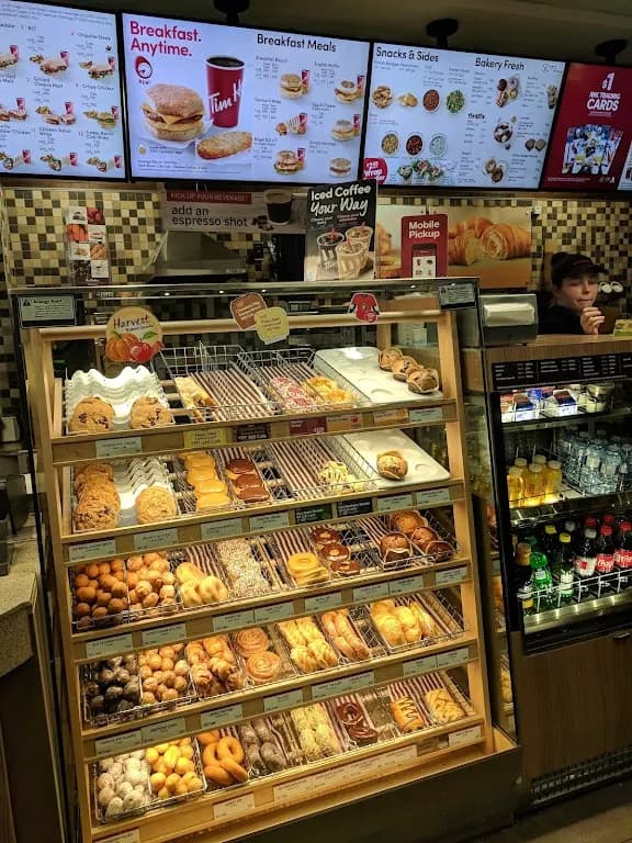 Tim Hortons storefront and interior at 423 Cumberland St, Ottawa, ON