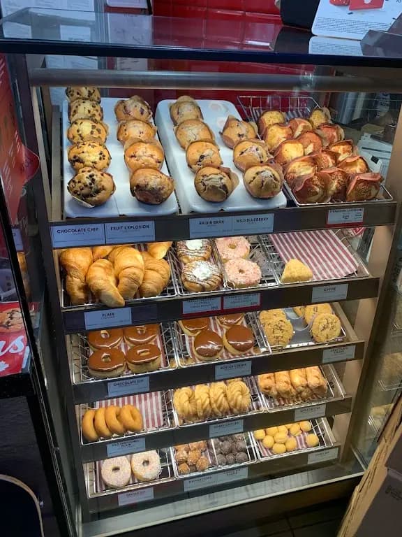 Tim Hortons storefront and interior at 450 Bank St, Ottawa, ON