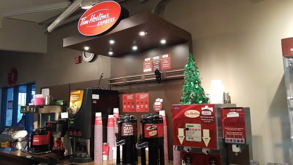 Tim Hortons storefront and interior at 800 King Edward, Ottawa, ON