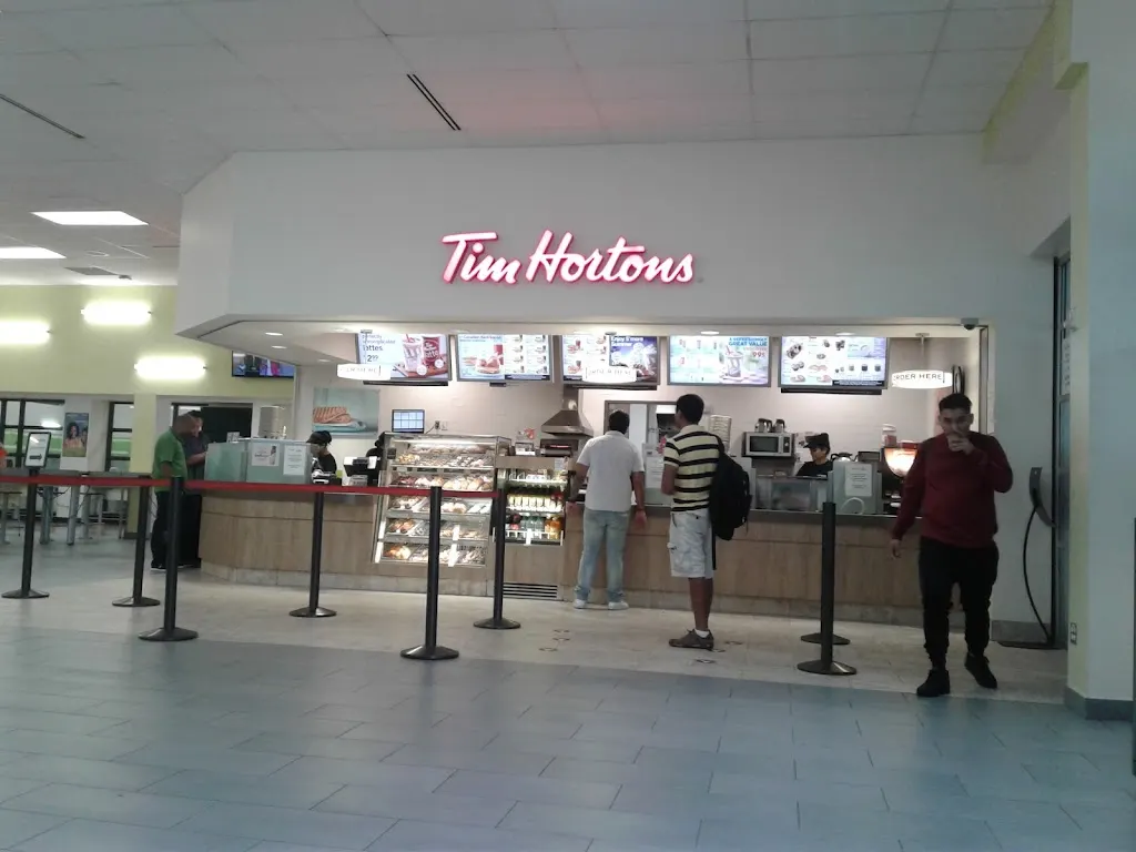 Tim Hortons storefront and interior at 1385 Woodroffe, Ottawa, ON