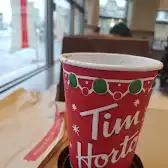 Tim Hortons storefront and interior at 157 George St North, Peterborough, ON