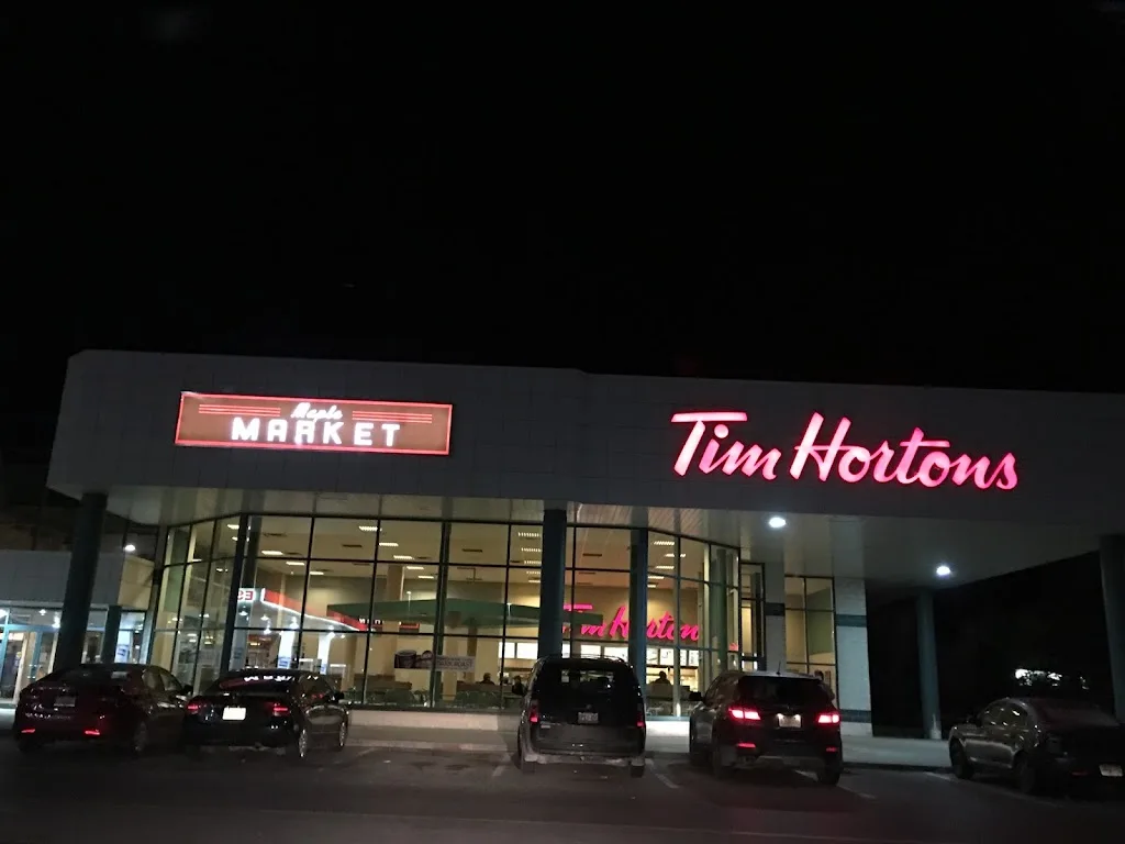 Tim Hortons storefront and interior at 1799 Liverpool Rd, Pickering, ON
