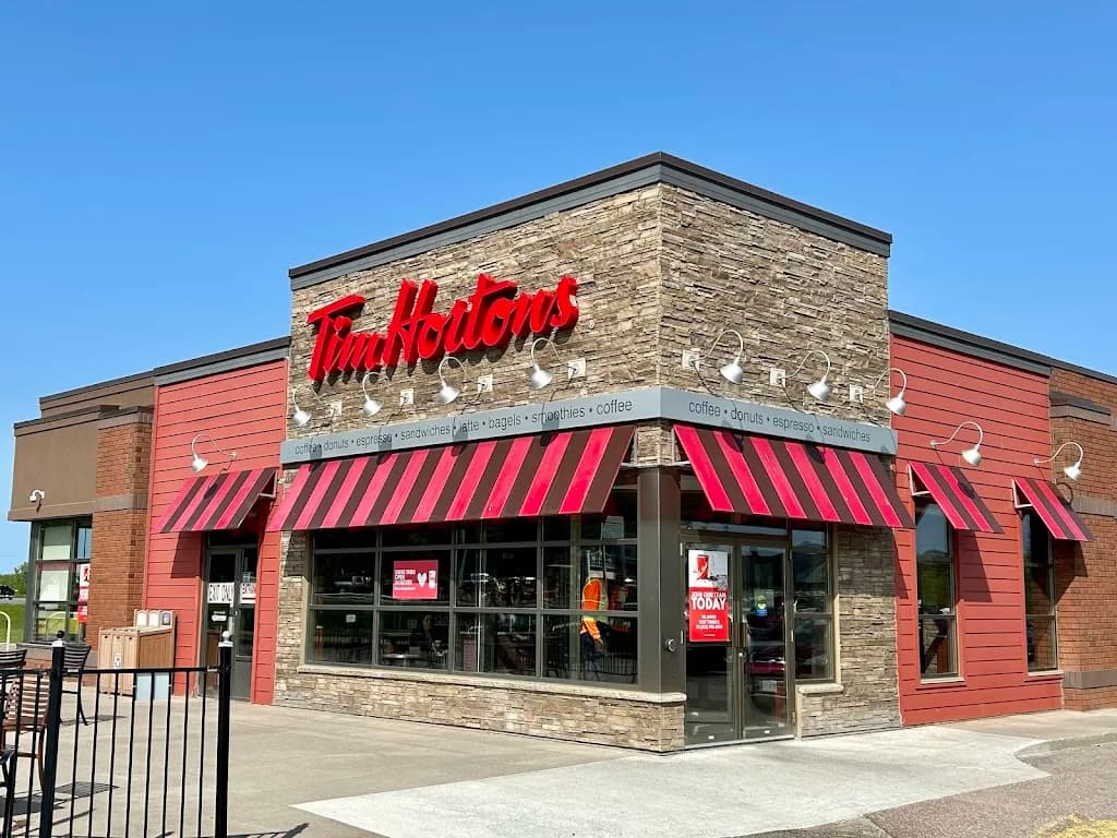 Tim Hortons storefront and interior at 780 O'brien Rd, Renfrew, ON