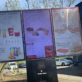 Tim Hortons storefront and interior at 1 William Kitchen Rd, Scarborough, ON