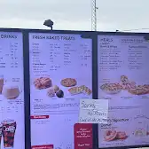 Tim Hortons storefront and interior at 415 Danforth Rd, Scarborough, ON