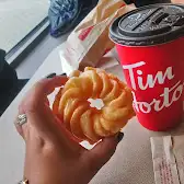 Tim Hortons storefront and interior at 1585 Warden Avenue, Scarborough, ON