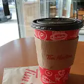 Tim Hortons storefront and interior at 2363 Warden Ave, Scarborough, ON