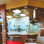 Tim Hortons storefront and interior at 3465 Kingston Rd, Scarborough, ON
