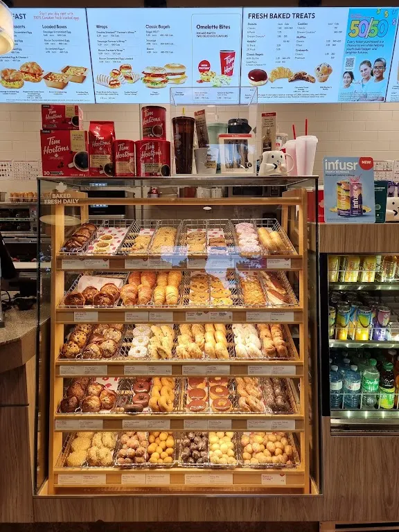 Tim Hortons storefront and interior at C-2600 Birchmount Road, Scarborough, ON
