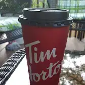 Tim Hortons storefront and interior at 525 Welland Ave, St Catharines, ON