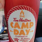 Tim Hortons storefront and interior at 425 Caradoc St, Strathroy, ON