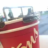 Tim Hortons storefront and interior at 5250 Walker Rd, Tecumseh, ON