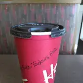 Tim Hortons storefront and interior at 121 East Ave, Thunder Bay, ON