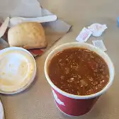 Tim Hortons storefront and interior at 1200 Hawker St, Thunder Bay, ON
