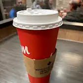 Tim Hortons storefront and interior at 69 Regent Park Blvd, Toronto, ON