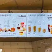 Tim Hortons storefront and interior at 381 Mount Pleasant Rd, Toronto, ON