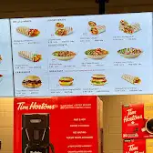 Tim Hortons storefront and interior at 731 Eastern Ave, Toronto, ON