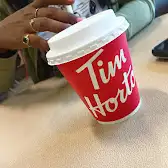 Tim Hortons storefront and interior at 525 University Ave, Windsor, ON