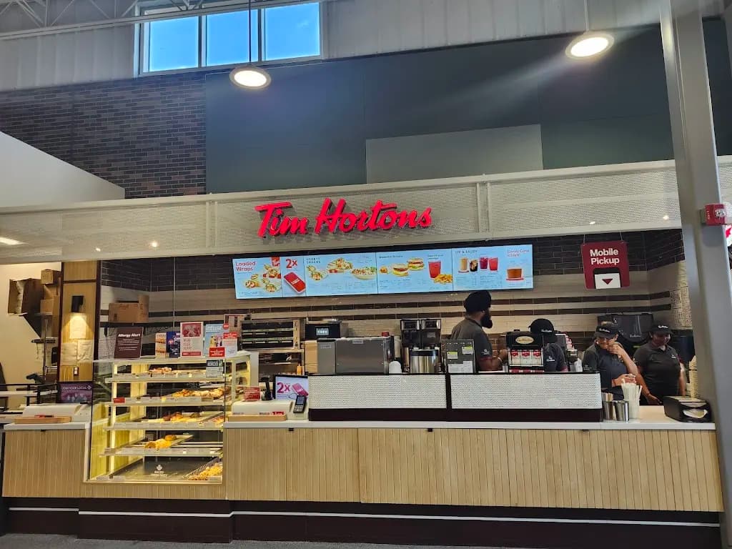 Tim Hortons storefront and interior at St. Clair College - Src - Main Floor, Windsor, ON
