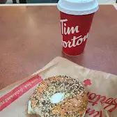 Tim Hortons storefront and interior at 7654 Tecumseh Rd E, Windsor, ON