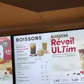 Tim Hortons storefront and interior at 4932, Boul. Des Sources, Dollard-des-ormeaux, QC