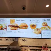 Tim Hortons storefront and interior at 5050 Boul Wilfrid-hamel, Quebec, QC