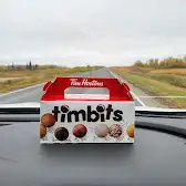 Tim Hortons storefront and interior at 430 Main St, Esterhazy, SK