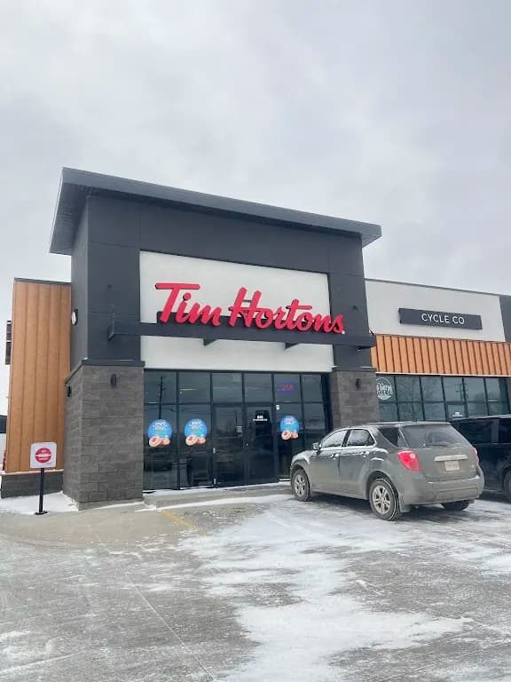 Tim Hortons storefront and interior at 2710 - Lorne Ave, Saskatoon, SK