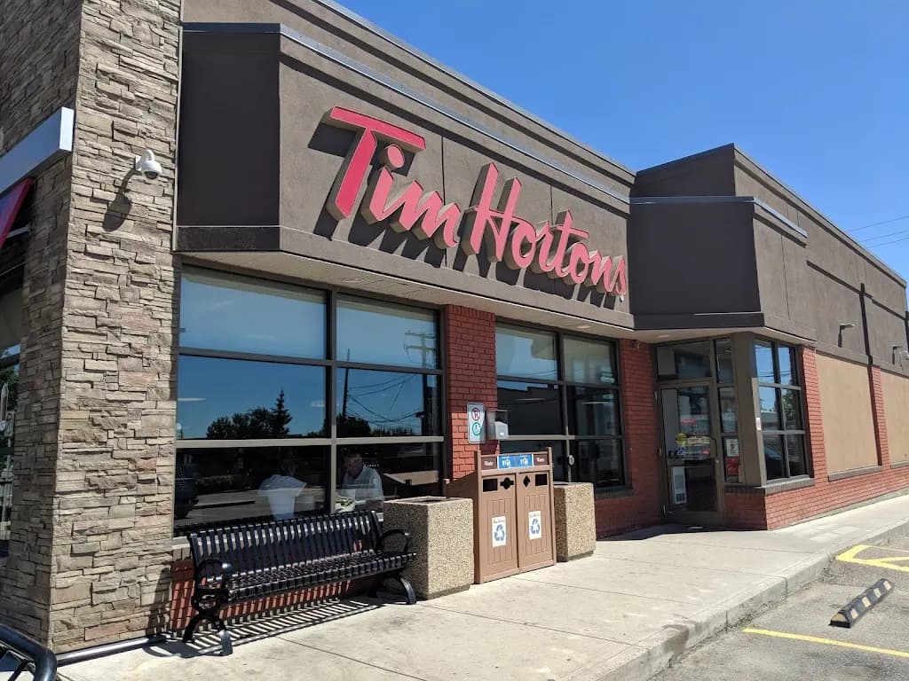 Tim Hortons storefront and interior at 225 1st Ave Nw, Swift Current, SK