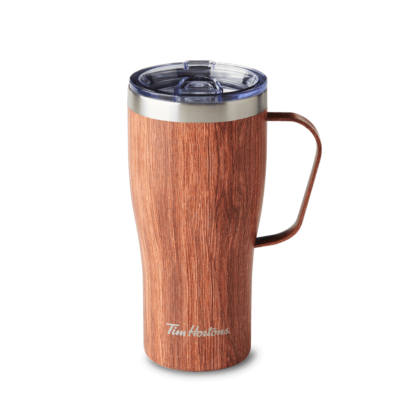 20oz Stainless Steel Travel Mug - Wood Grain