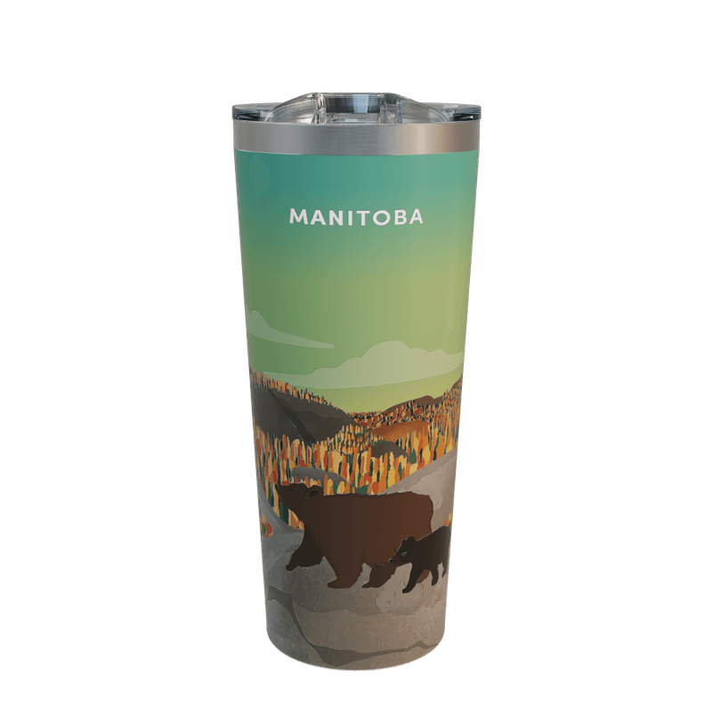 22oz Manitoba Travel Mug, Stainless Steel