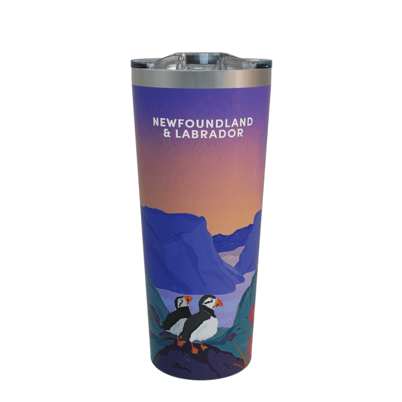 22oz Newfoundland and Labrador Travel Mug, Stainless Steel