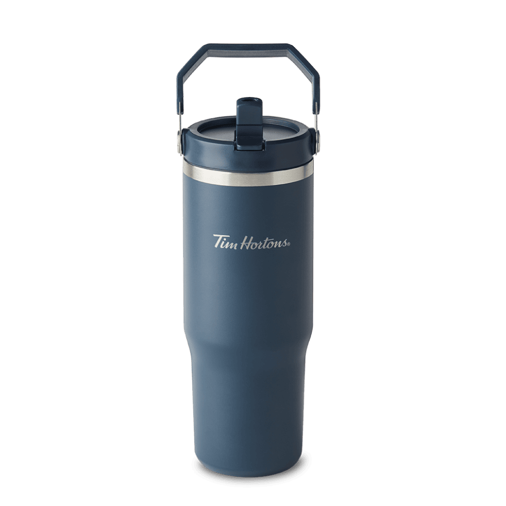 30oz Stainless Steel Tumbler with Top Handle - Navy