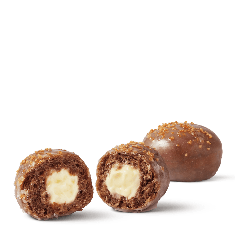 Chocolate Creme Brulee Filled Timbit