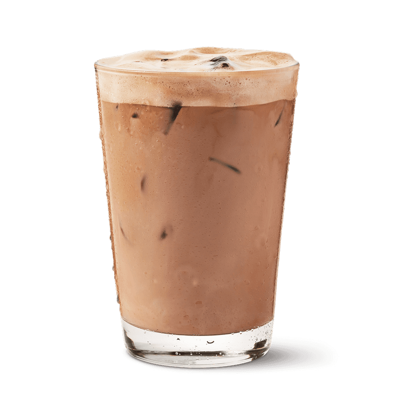 Chocolate Pistachio Protein Iced Latte