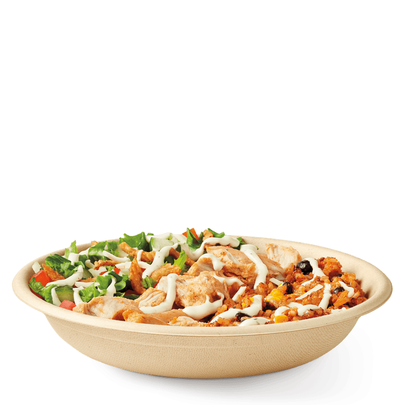 Cilantro Lime Chicken Loaded Bowl with Cheese